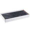 Kerzen in Anthrazit Durchgefärbt Stabkerzen 34x300 4 St | Floristik24.de