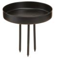Floristik24 Kerzenhalter Adventskranz Metall Schwarz matt Ø8cm 4 St