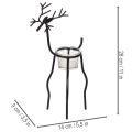 Kerzenhalter Rentier mit Teelichtglas 28cm | Floristik24.de