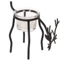 Floristik24 Kerzenhalter Rentier mit Teelichtglas 15cm