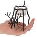 Kerzenhalter Rentier mit Teelichtglas 15cm | Floristik24.de