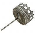 Kerzenhalter Silber Antik Ø7cm H12cm 4St | Floristik24.de