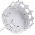 Kerzenhalter Weiß Antik Ø7cm H12cm 4St | Floristik24.de
