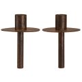 Kerzenhalter für Flaschen Rostoptik Ø8,5cm H12cm 2St | Floristik24.de
