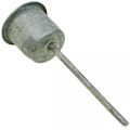 Kerzenhalter zum Stecken Shabby Chic Grau Ø3cm H8,5cm 8 St | Floristik24.de