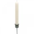 Kerzenhalter zum Stecken Shabby Chic Grau Ø3cm H8,5cm 8 St | Floristik24.de