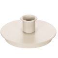 Floristik24 Kerzenhalter rund cremefarben für Stabkerzen Tischdeko 10cm 2St