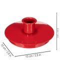Kerzenhalter Rot aus Metall kompakt für Stabkerzen 10cm 2St | Floristik24.de