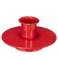 Floristik24 Kerzenhalter klein rot für Stabkerzen 8cm 3St