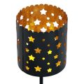 Kerzenhalter Adventskranz zum Stecken Schwarz Gold Ø6cm 4St | Floristik24.de