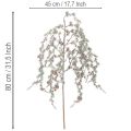 Kunstzweig mit Zapfen Dekorativer Kiefernzweig künstlich 80cm 3St | Floristik24.de