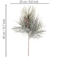 Künstlicher Kiefernzweig mit Zapfen winterlich 40cm | Floristik24.de