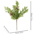 Künstlicher Kiefernzweig mit Zapfen Beschneit 28cm 6St | Floristik24.de