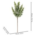 Kiefernzweig künstlich beschneit für Gestecke und Advent 40cm 3St | Floristik24.de