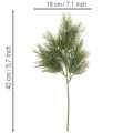 Künstlicher Kiefernzweig für winterliche Dekorationen 40cm 4St | Floristik24.de