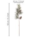 Künstlicher Kiefernzweig mit Zapfen und langen Nadeln 105cm | Floristik24.de