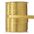 Floristik24 Kräuselband Geschenkband Schleifenband Gold mit Goldstreifen 10mm 250m