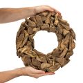 Dekokranz aus Holzstücken natur rund 35cm | Floristik24.de