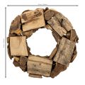 Dekokranz aus Holzstücken natur rund 35cm | Floristik24.de