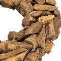 Dekokranz aus Holzstücken natur rund 35cm | Floristik24.de