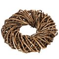Kranz aus Naturzweigen Rattankranz rund zum Basteln 35cm | Floristik24.de