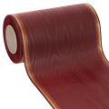Floristik24 Kranzband Bordeaux mit Goldkante 175mm Dekor