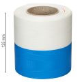 Kranzband Moiré Blau-Weiß 100mm Dekoband Taft | Floristik24.de