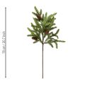 Künstlicher Tannenzweig mit echten Zapfen Weihnachtszweig 78cm | Floristik24.de