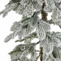 Floristik24 Künstlicher Weihnachtsbaum Slim Beschneit Winterdeko H180cm