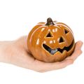 Keramik Kürbis LED Halloween Dekoration klein 10cm | Floristik24.de