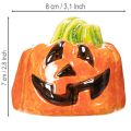 Deko Kürbis Keramik Dekorationsfigur für Herbst und Halloween 8cm | Floristik24.de