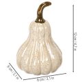 Deko Kürbis Keramik Herbstliche Tischdeko 12cm | Floristik24.de