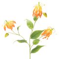 Floristik24 Kunstblume Gloriosa orange mit langen Stielen für Vasen 80cm 3St