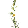 Floristik24 Kunstblumen Dekohänger Frühling Sommer Gelb Weiß 150cm