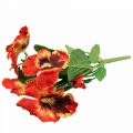 Kunstblumen, Seidenblumen, Stiefmütterchen Orange 29cm