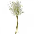Kunstblumen, künstliche Maiglöckchen Deko Weiß 38cm 5St