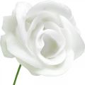 Kunstrosen Creme Wachsrosen Deko Rosen Wachs Ø6cm 18 St | Floristik24.de