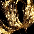 LED-Lichterbündel für innen und außen 640er 1,9m Silber/Warmweiß | Floristik24.de