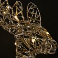 LED Rentier Metall Weihnachtsdeko Indoor Golden H40cm | Floristik24.de