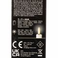 LED-Spitzkerze in Weiß mit