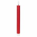 Floristik24 LED-Spitzkerze Rot mit warmweißem Licht 24cm 2St