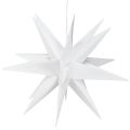 Floristik24 LED Stern 3D Weiß Timer Batterie Außen Ø30cm H74cm