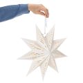 Weihnachtsstern LED Deko zum Aufhängen Warmweiß Indoor 38cm | Floristik24.de
