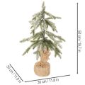 Kunstpflanze beschneit LED Tannenbaum im Jutesack Batteriebetrieben Für innen 50cm | Floristik24.de