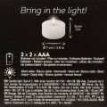 LED-XL-Teelicht Weiß Echtwachs