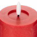 LED-Stumpenkerze in Rot mit