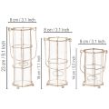 Laterne Garten, Metall Windlicht Ø8,5cm H23/18,5/14,5cm 3er-Set | Floristik24.de