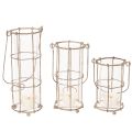 Laterne Garten, Metall Windlicht Ø8,5cm H23/18,5/14,5cm 3er-Set | Floristik24.de
