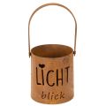 Floristik24 Laterne Metall Windlicht Edelrost Deko Lichtblick H22cm 2St