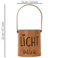 Laterne Metall Windlicht Edelrost Deko Lichtblick H22cm 2St | Floristik24.de